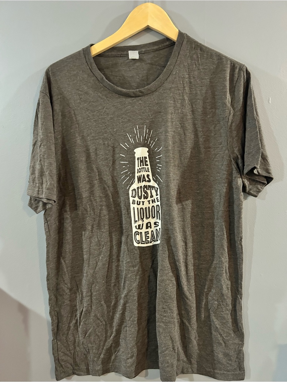Men's Dusty Bottle Graphic Tee - Charcoal Gray